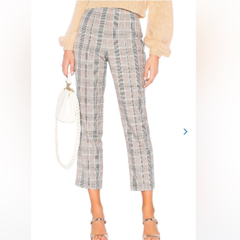 Lovers + Friends Bundy Pants Plaid Cropped Size Medium